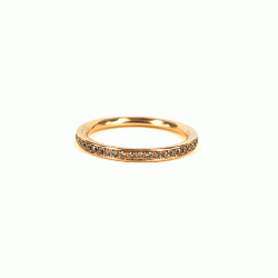 Guldbrandsen: Slice Ring - 14 KT. Rosaguld &amp; Champagne Brillanter - GUR008-YG-CH