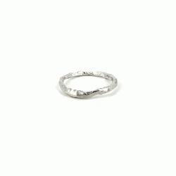 Guldbrandsen: Rustik Ring Nr. 1 - 14 KT. Hvidguld - Rustik-1WG