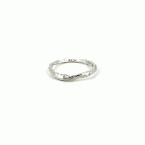 Guldbrandsen: Rustik Ring Nr. 1 - 14 KT. Hvidguld - Rustik-1WG