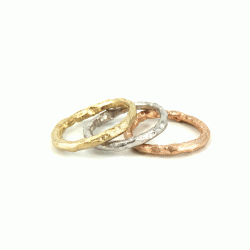 Guldbrandsen: Rustik Ring Nr. 2 - 14 KT. Rosaguld - Rustik-2PG