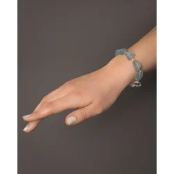 Dulong: Piccolo Grand Akvamarin armb�nd - S�lv - 104150F95-4 