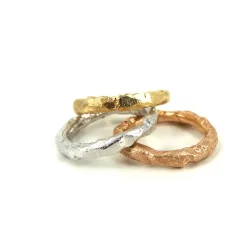 Guldbrandsen: Rustik Ring Nr. 2 - 14 KT. Rdguld - Rustik-2YG