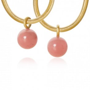 Dulong: Globe Vedhng Guld Med Guavakvarts - 17270A03-2