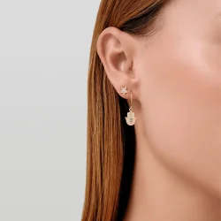 Julie Sandlau: Hamsa Protection reringe - Slv Turmalin - HKS747GDGRTMCZ