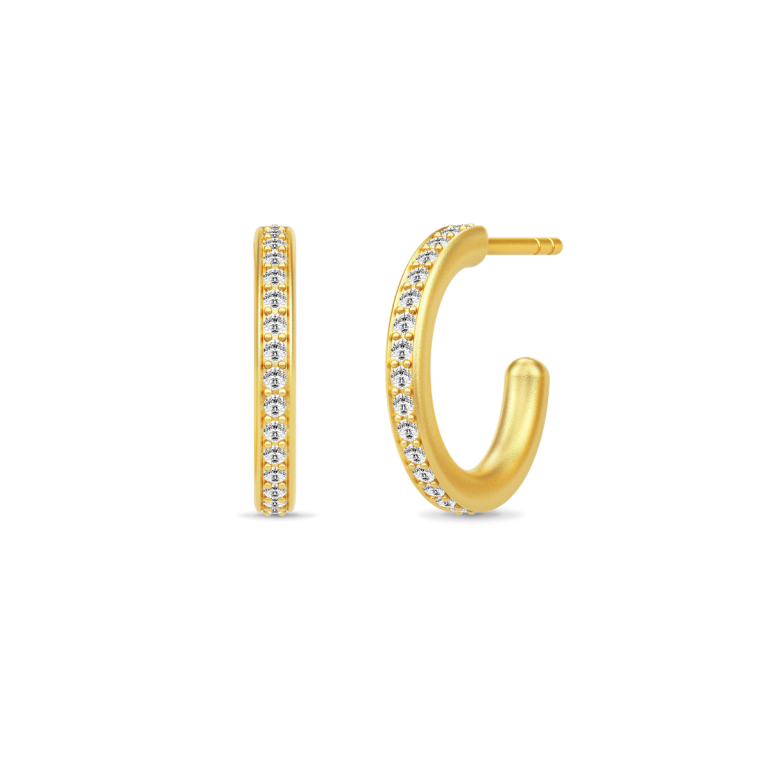 Julie Sandlau: Infinity Hoops Small �reringe - Forgyldt s�lv - HPS48GDCZ