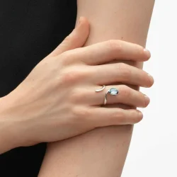 Georg Jensen: Torun Archive Ring - S�lv - Topas - 20002077