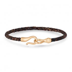 OLE LYNGGAARD COPENHAGEN: Mens Marron Life Armbnd Guld - A3046-402