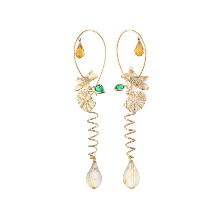 Guldbrandsen: Blomsten i Dybet reringe - Guld - Diamanter