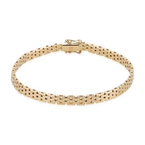 BNH: Mursten armbnd - 14kt Guld - 5 rkker - M1400518K