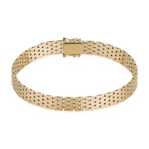 BNH: Mursten armbnd - 14kt Guld - 7 rkker - M1400718K