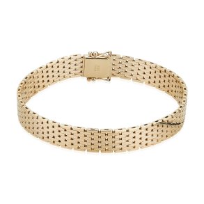 BNH: Mursten armbnd - 14kt Guld - 9 rkker - M140918K