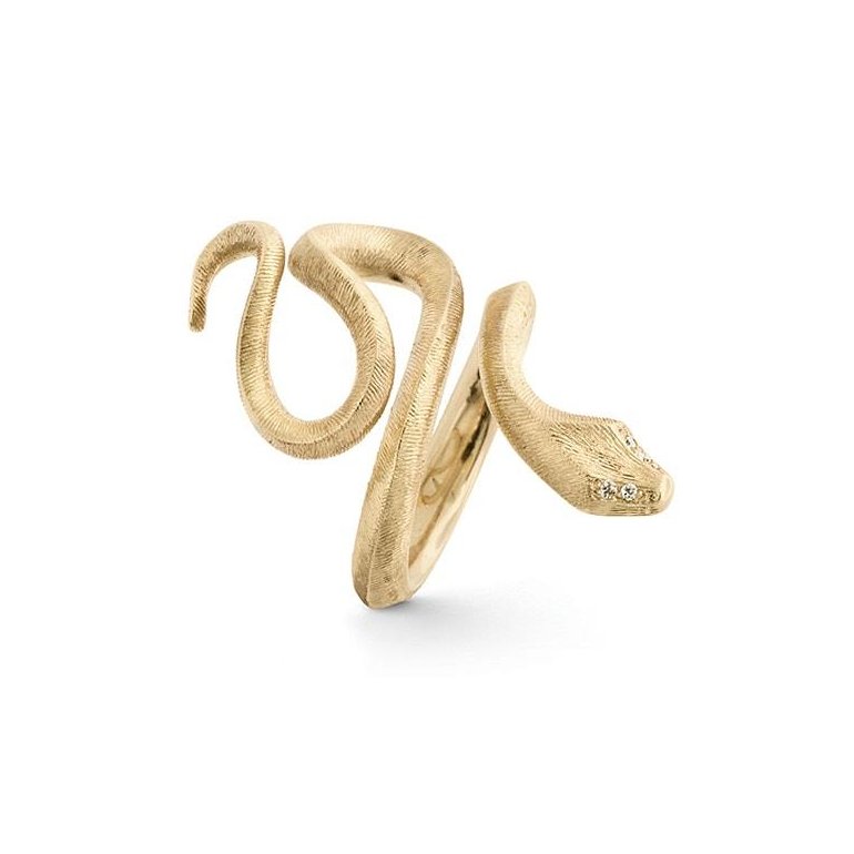 Ole Lynggaard: Snake Ring, 18 karat guld - A2673-401
