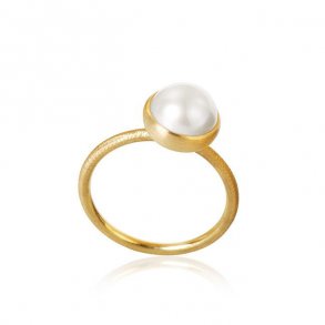 Dulong Fine Jewelry: Pacific Lille Ring - Guld & Perle - PAC3-A1007