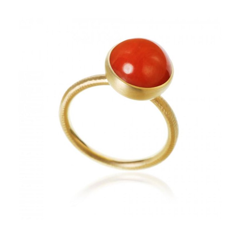 Dulong: Pacific Ring - Stor - Guld &amp; Koral - PAC3-A1106