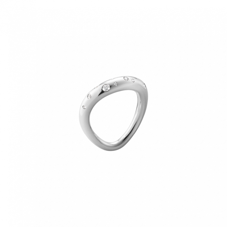 Georg Jensen: Offspring, Ring, Diamant, Slv, 20000136