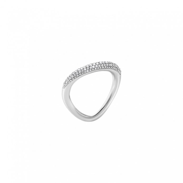 Georg Jensen: Ring, Sølv, Diamant, Pavé, 20000135 – Guldbrandsen