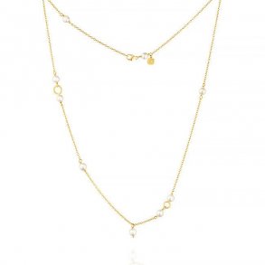 Dulong: Piccolo Halskde Guld & Perler - 105150A77