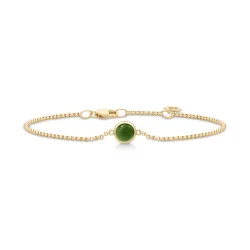 Julie Sandlau: Primini Armbnd - Moss Green - Forgyldt slv - BR258GDMGCR