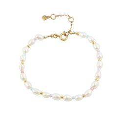 Hultquist: Pastel armb�nd - Forgyldt s�lv - S08086G