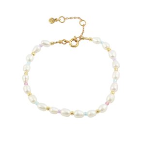 Hultquist: Pastel armb�nd - Forgyldt s�lv - S08086G