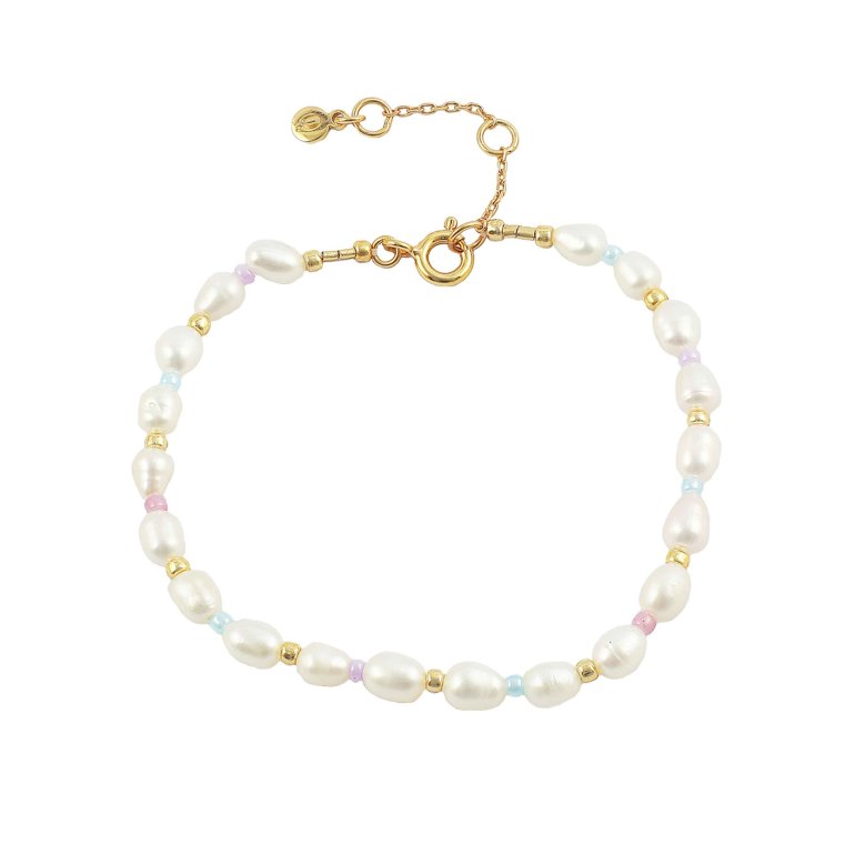 Hultquist: Pastel armb�nd - Forgyldt s�lv - S08086G