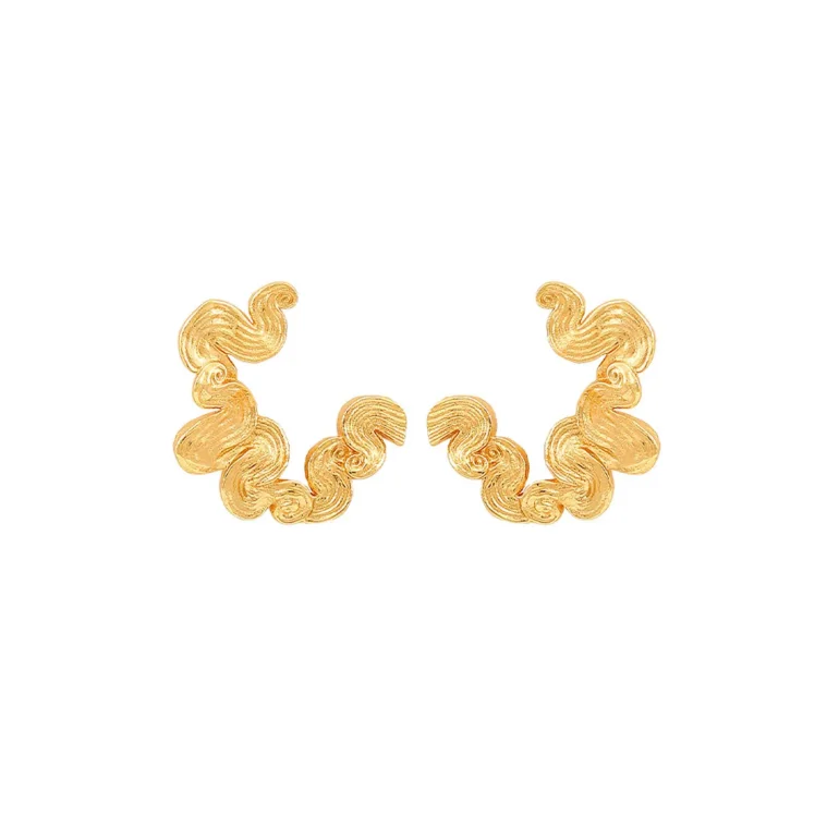 Hultquist: Audrey Grande �reringe - Forgyldt S�lv - S08602G