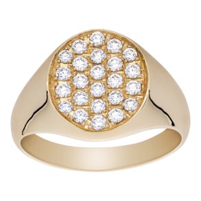 Guldbrandsen: Signet Pav Ring - Guld - Brillanter - GUR076-YG