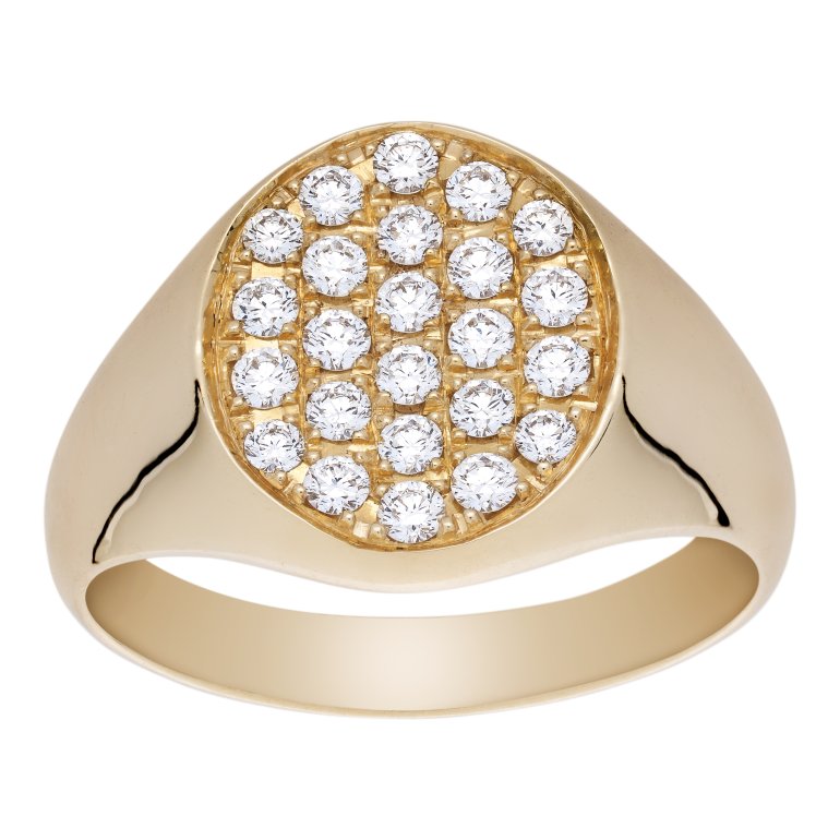 Guldbrandsen: Signet Pav Ring - Guld - Brillanter - GUR076-YG