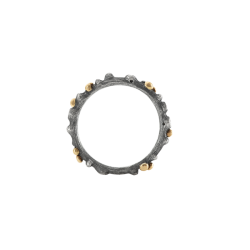 OLE LYNGGAARD COPENHAGEN: Nature Ring Slv/Guld/Brillanter - A2691-301