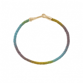 OLE LYNGGAARD COPENHAGEN: Life Armbnd Guld/Rainbow - A3040-408