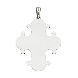 BNH: Dagmar kors vedhng - Sterling slv - Blankt til gravering 