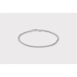 IX Studios: IX Curb Medi Bracelet - armbnd - Slv - DMVGD070RH