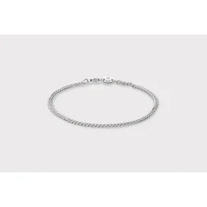 IX Studios: IX Curb Medi Bracelet - armbnd - Slv - DMVGD070RH