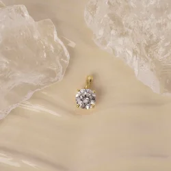 Lab Grown Diamonds: Guldvedh�ng - R�dguld - Lab. Diamant 0,7ct - 24100500500