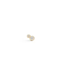 Julie Sandlau: Fina Earstud - restikker - reringe - Guld - Diamant - YG-ST229