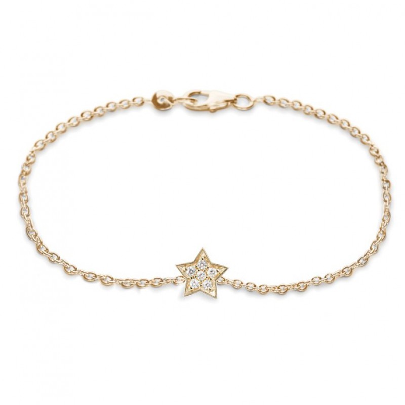 OLE LYNGGAARD COPENHAGEN - Shooting Stars Armbånd Guld/Brillanter - A2744-401