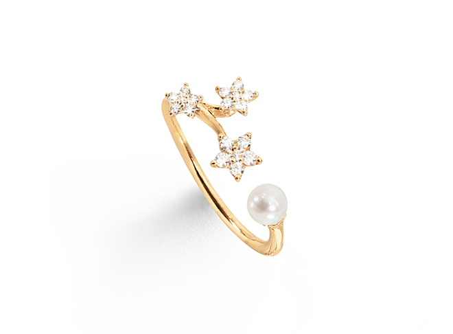 OLE LYNGGAARD COPENHAGEN - Shooting Stars ring med perle - A2864-401 53