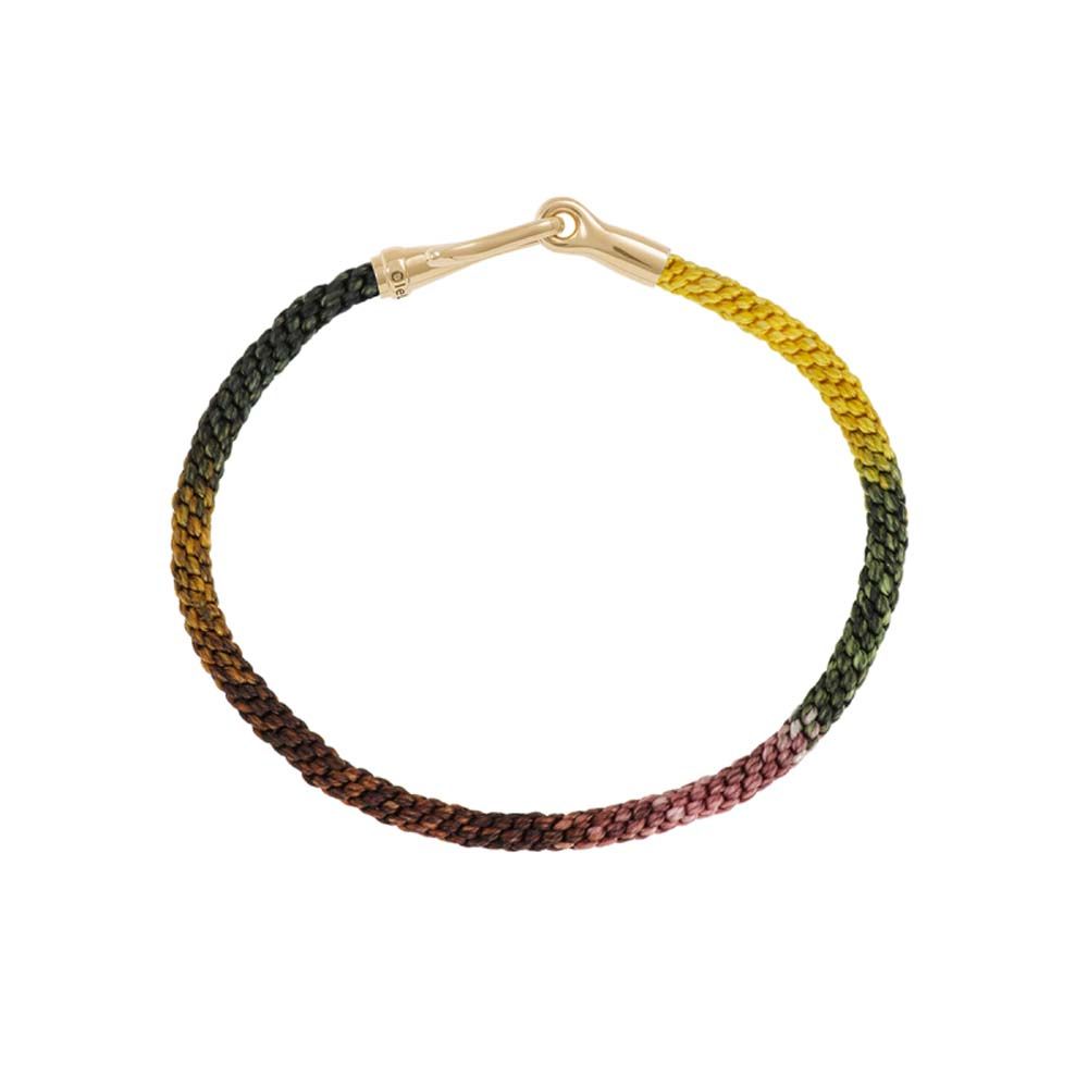 OLE LYNGGAARD COPENHAGEN - Life Armbånd Guld/Plum - A3040-410 17 cm