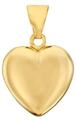 BNH - Hjerte vedhæng - 14 kt guld 12mm X 12mm