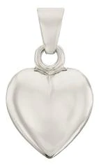 BNH - Hjerte vedhæng - Sterling sølv 10mm X 10mm
