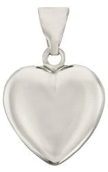 BNH - Hjerte vedhæng - Sterling sølv 12mm X 12mm
