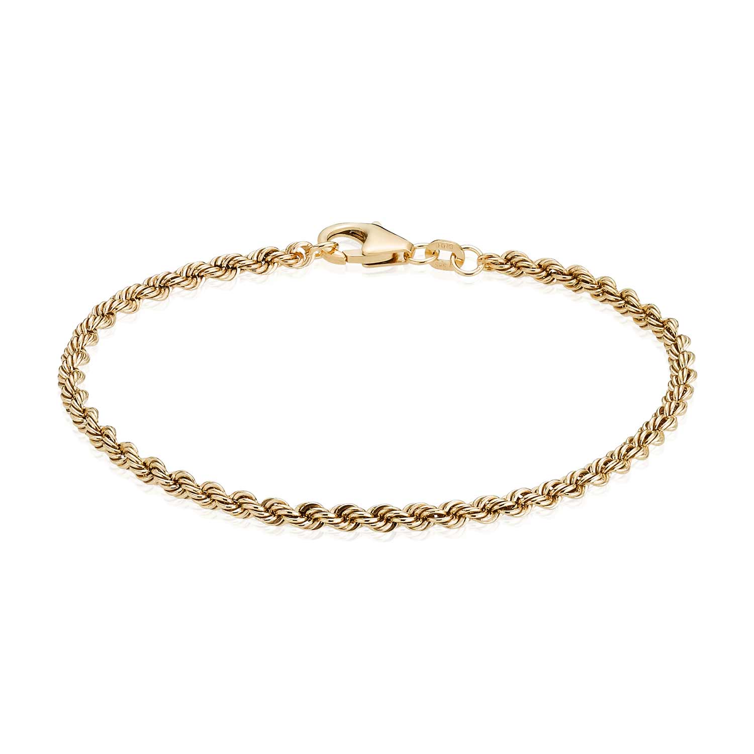 BNH - Cordel Armbånd - Guld - 14kt - 3,2mm - 18,5cm - C1432018C