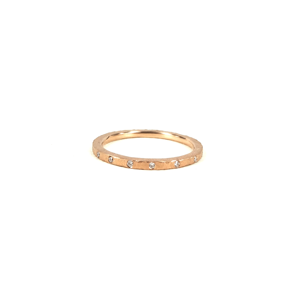 Guldbrandsen - Slice Ring Mini Rustik - Rosaguld - Brillanter - GUR0019PG-D 57