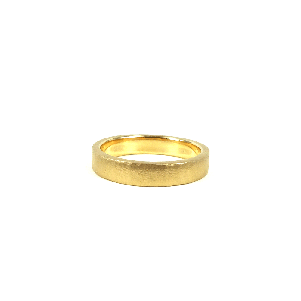 Guldbrandsen - Slice Ring Rustik Kraftig - 14 Karat guld - GUR014YG