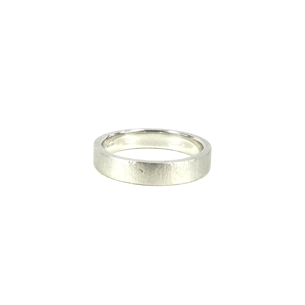 Guldbrandsen - Slice Ring Rustik Kraftig - 14 Karat Hvidguld - GUR014WG