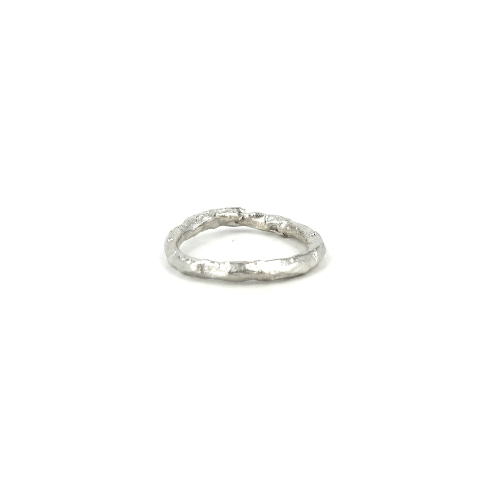 Guldbrandsen - Rustik Ring Nr. 2 - 14 KT. Hvidguld - Rustik-2WG