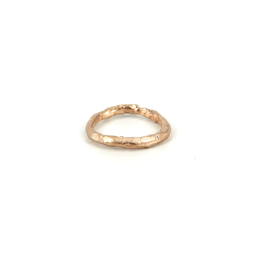 Guldbrandsen - Rustik Ring Nr. 2 - 14 KT. Rosaguld - Rustik-2PG