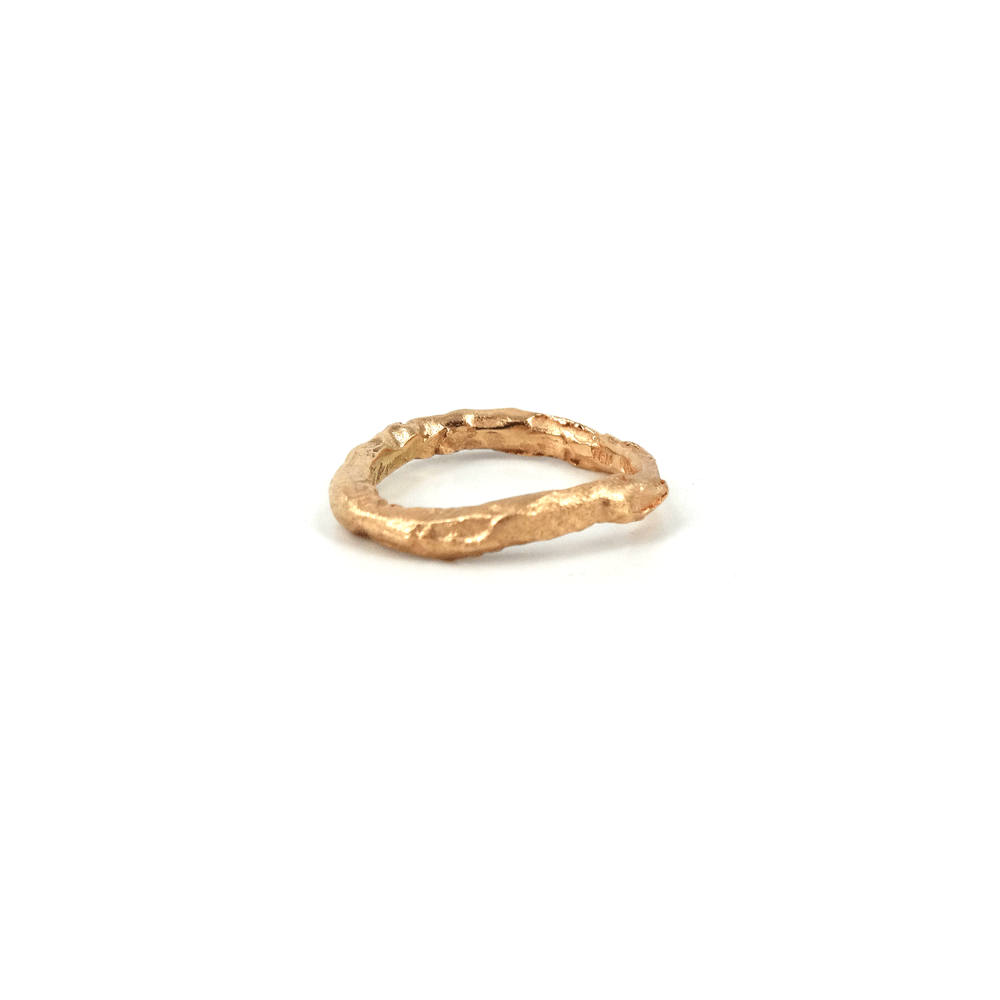 Guldbrandsen - Rustik Ring Nr. 3 - 14 KT. rødguld - Rustik-3YG