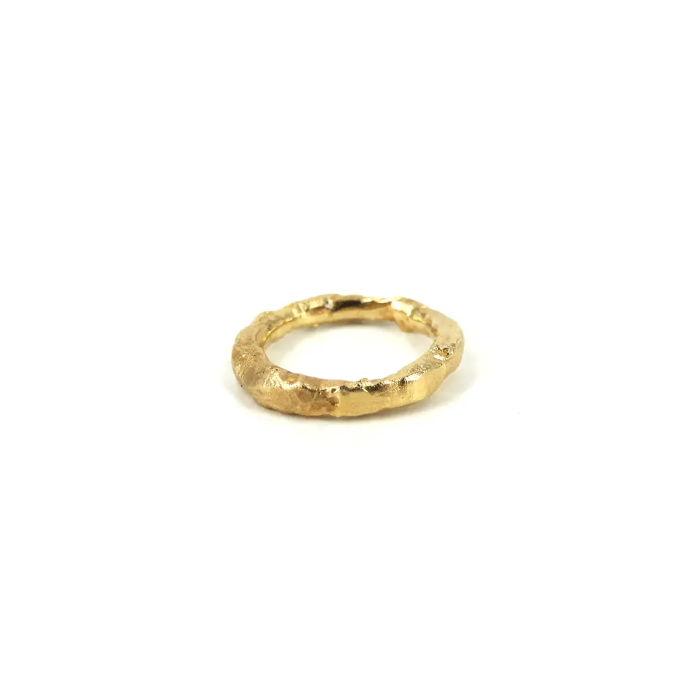 Guldbrandsen - Rustik Ring Nr. 4 - 14 KT. Rødguld - Rustik-YG4