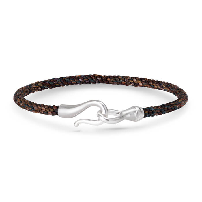 OLE LYNGGAARD COPENHAGEN: Mens Marron Life Armbånd - Sølv - A3046-302 18 cm